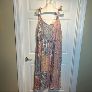 Lane Bryant Patchwork Print Maxi Dress
